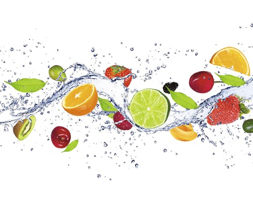 Stříkající ovoce a voda