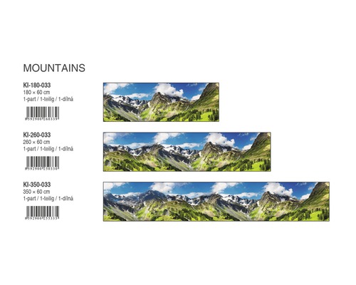 Nástěnný obraz s motivem hor v různých velikostech