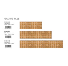 Žulové dlaždice v různých velikostech