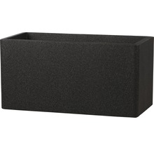 Obal na květináč plastový kvádr 76 x 38 x 38 cm černý