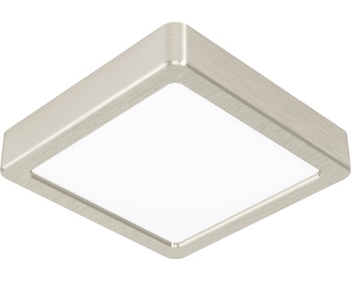 LED stropní svítidlo Eglo 78809 Fueva 12 W 1350 lm 4000 K 17x17 cm nikl matný Čtvercové LED stropní svítidlo