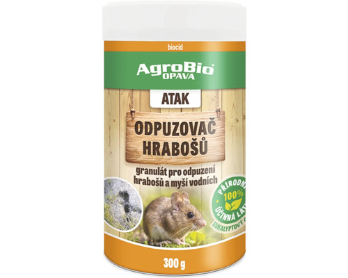 Odpuzovač hrabošů a myší vodních ATAK 300 g