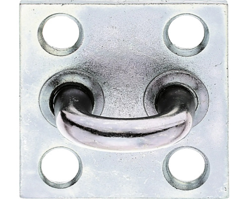 Oko na visací zámek 50x50x8,0 mm, galvanicky žlutě pozinkované Oko na visací zámek 50x50x8,0 mm, galvanicky žlutě pozinkované