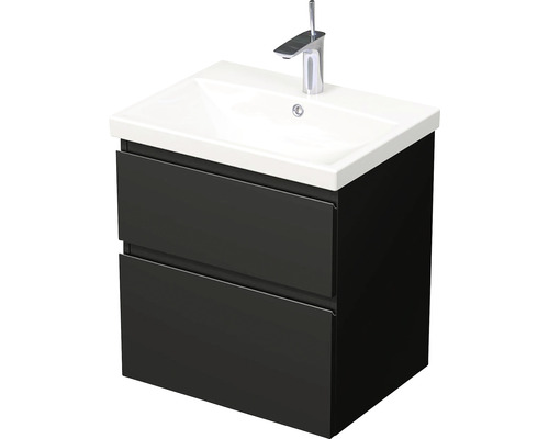 Koupelnová skříňka s umyvadlem Intedoor LANDAU 60x65 cm černá matná