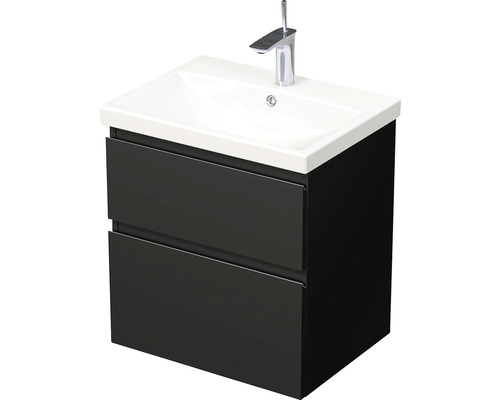 Koupelnová skříňka s umyvadlem Intedoor LANDAU 60x65 cm černá matná Koupelnová skříňka s umyvadlem Intedoor LANDAU 60x65 cm černá matná