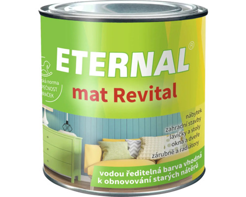 Barva univerzální ETERNAL Mat Revital k obnovování starých nátěrů 0,35 kg modrá RAL 5015, ekologicky šetrné