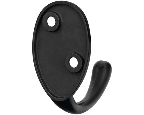 Věšák na oblečení s oválnou montážní deskou