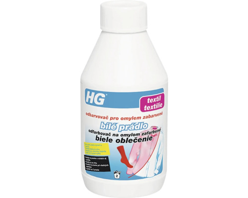 HG odbarvovač pro omylem zabarvené bílé prádlo 200 g