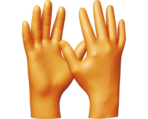 Jednorázové nitrilové rukavice Gebol Orange Nitrile, velikost. XXL