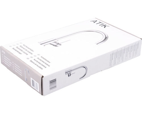 Kuchyňská baterie ATIK v obalu produktu