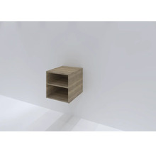 Dřevěná nástěnná police se dvěma přihrádkami