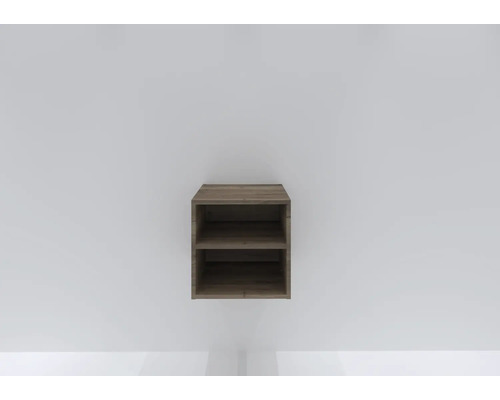 Nástěnná police se dvěma přihrádkami