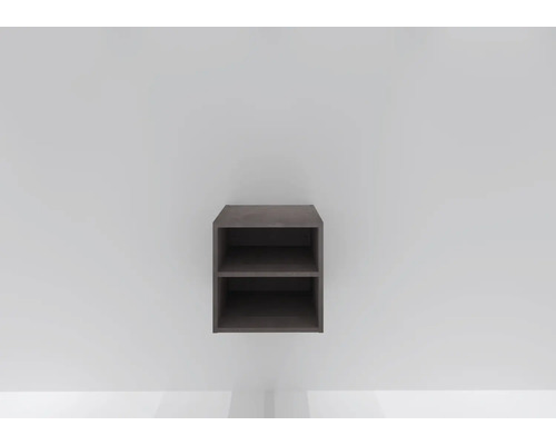 Krychlová police se dvěma přihrádkami pro montáž na stěnu