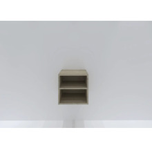 Nástěnná police se dvěma úložnými přihrádkami