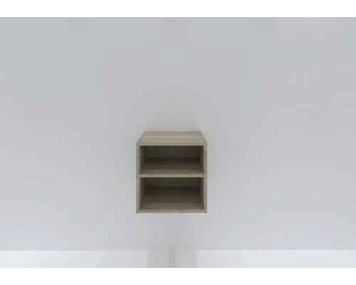 Nástěnná police se dvěma úložnými přihrádkami