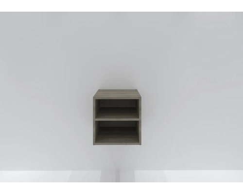 Nástěnná police se dvěma přihrádkami ze dřeva