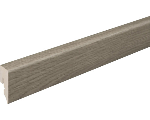 Soklová lišta Skandor PVC KU048L dub šedý 15x38,5x2400 mm Podlahová lišta se vzhledem dřeva