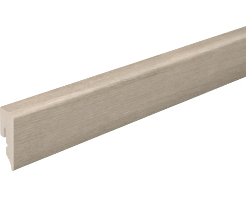 Podlahová lišta Neuhofer KU048L plastová 2400x38,5x15 mm dub šedý Dřevěná podlahová lišta