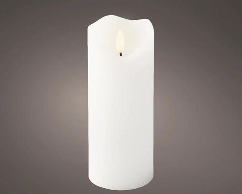 LED svíčka vosková Ø7 x 17 cm 1 ks bílá