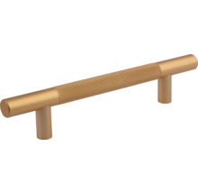 Kovová nábytková úchytka s vroubkovaným povrchem