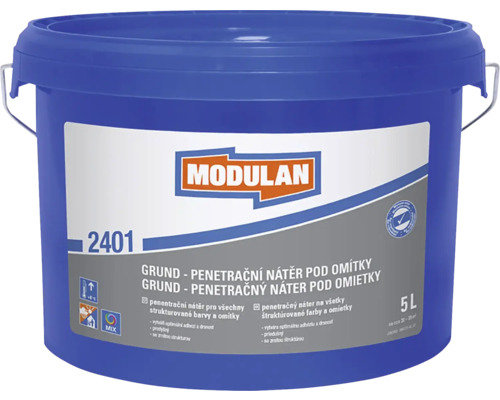 Penetrační nátěr pod omítky MODULAN MIX 2401 standard, odstín k namíchání Kbelík penetrační základní nátěr pod omítku, 5 litrů