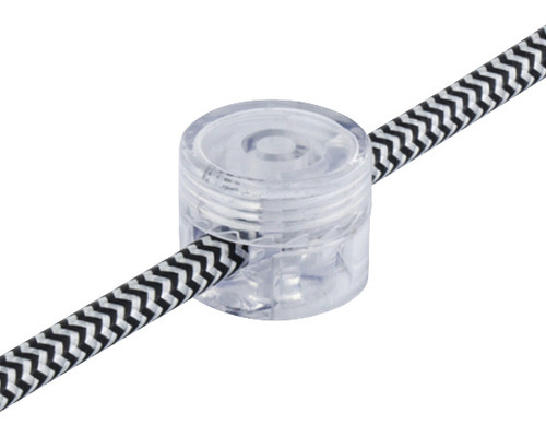 Odlehčení tahu průhledné s textilním kabelem