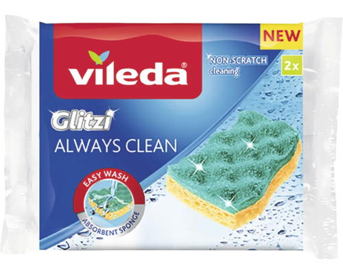 Čisticí houbička Vileda Glitzi Always Clean, dvojité balení