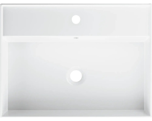 Umyvadlo z sanitární keramiky s otvorem pro vodovodní baterii a přepadem