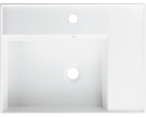 Keramické umyvadlo s otvorem pro kohoutek a přepadem