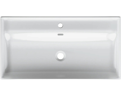 Keramické umyvadlo s otvorem pro kohoutek a přepadem