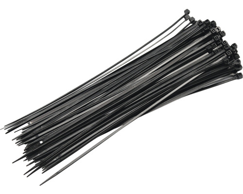 Balení černých stahovacích pásků