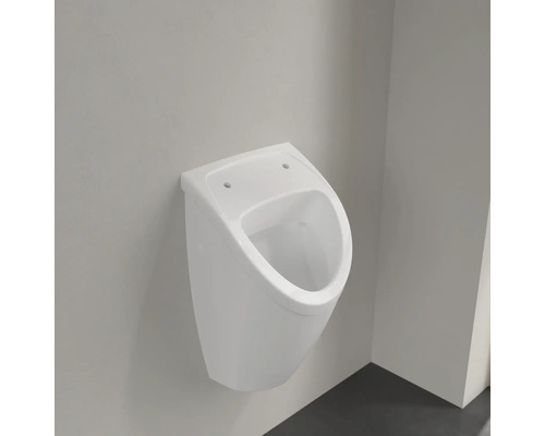 Bíly pisoár pro montáž na stěnu