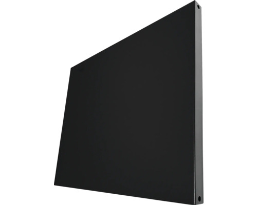 Černý kryt radiátoru pro montáž na stěnu