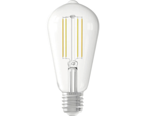LED žárovka Calex ST64 E27 / 7 W 806 lm 1800-3000 K Wi-Fi čirá