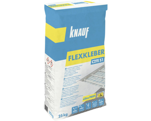 Flexibilní lepidlo na obklady a dlažbu KNAUF Flexkleber C2TE S1 mrazuvzdorné 25 kg-0