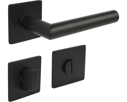 Sada kování dveří s klikou a rozetami pro interiérové dveře