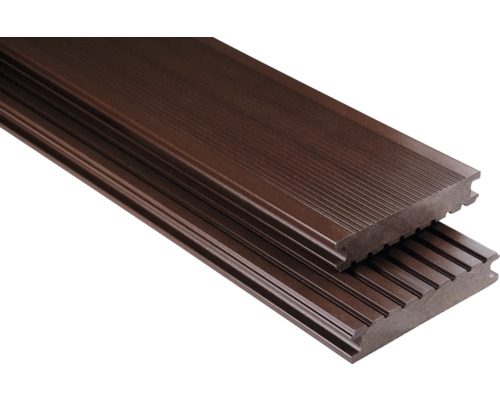 Terasové prkno WPC Konsta plné 26 x 145 mm čokoládově hnědé plný profil (ZVLÁŠTNÍ OBJEDNÁVKA - délka volitelná)