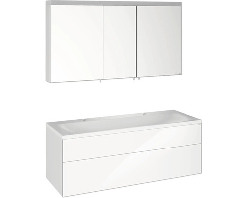 Koupelnový nábytkový set KEUCO Royal Reflex 130 cm bílá vysoce lesklá 39605212200