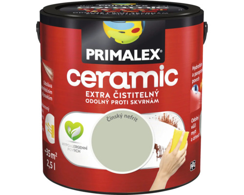 Barva na zeď Primalex Ceramic Čínský nefrit zelená 2,5 l Interiérová barva Primalex Ceramic, 2,5litrová dóza