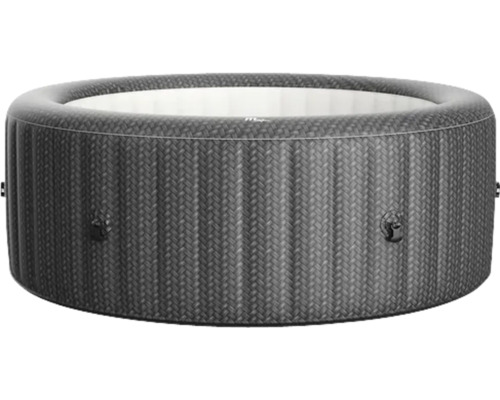 Nafukovací kulatá vířivka s pleteným vzhledem.