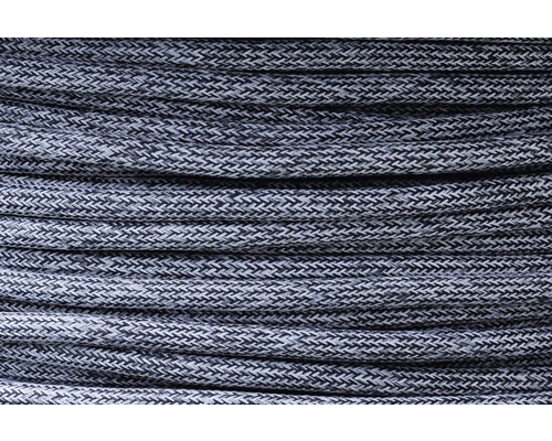 Textilní kabel H03VV-F 3x0,75 černý/šedý, metrážové zboží