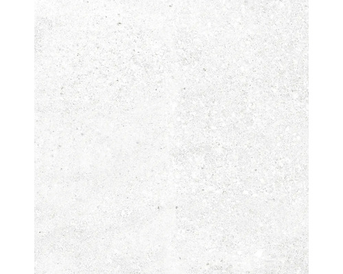 Bílá podlahová dlaždice s kamenným vzhledem