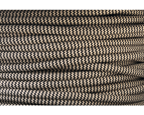 Textilní kabel se vzorem cikcak