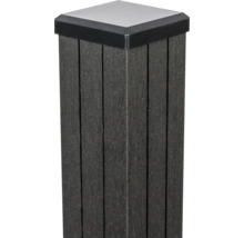 Plastový plotový sloupek s krytkou