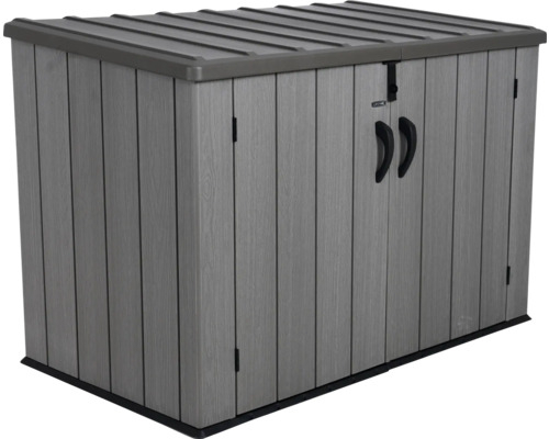 Šedý úložný box pro venkovní použití