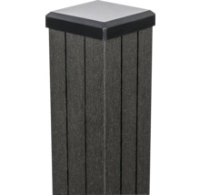 Plastový plotový sloupek s krytkou