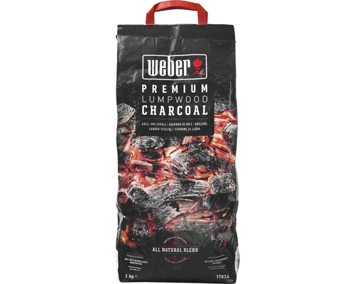 Dřevěné uhlí Weber Premium Lumpwood 3 kg Dřevěné uhlí Weber Premium Lumpwood 3 kg