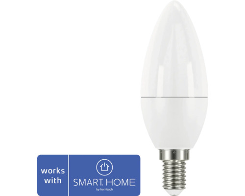LED žárovka Flair ViYu C35 E14 / 4,8 W ( 40 W ) 470 lm 2200-5000 K matná - kompatibilní se SMART HOME by hornbach