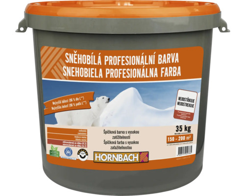 Barva na zeď Hornbach Sněhobílá profesionální bez konzervantů 35 kg Barva na zeď Hornbach Sněhobílá profesionální bez konzervantů 35 kg