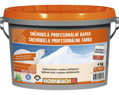 Barva na zeď Hornbach Sněhobílá profesionální bez konzervantů 4 kg